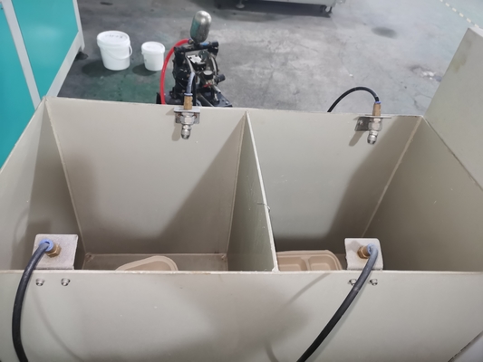 1100mm * 410mm * 1100mm Máy phủ phun cho thùng chứa thực phẩm bột