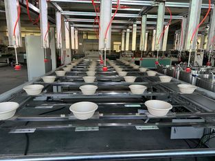 Dây chuyền sản xuất lớp phủ bên trong khay bát đồ dùng ăn uống an toàn thực phẩm sản lượng cao cho khuôn bột giấy
