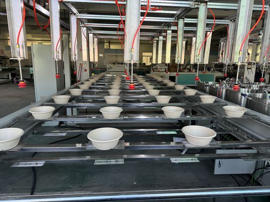Máy sơn hoàn toàn tự động dây chuyền sơn 24 trạm Spin cho sản phẩm đúc bột