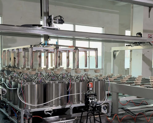 Dòng sơn xoắn bên trong cho các sản phẩm đúc bột - Máy sơn chính xác hoàn toàn tự động