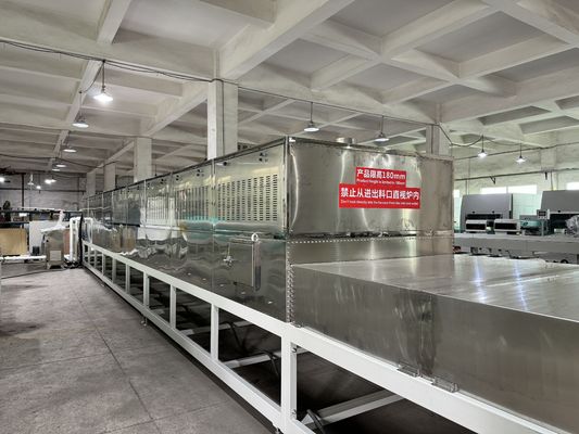 Dòng làm khô vi sóng liên tục để tăng tốc độ làm cứng các tấm xây dựng (Gypsum, Cement Fiber Boards)