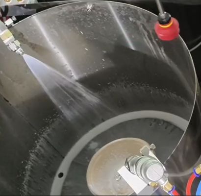 Dây chuyền sản xuất sơn phủ quay công suất cao cho bột giấy đúc - Hệ thống sơn phủ bên trong 24 trạm với các thông số tùy chỉnh