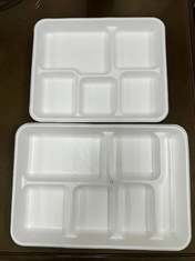 Bowl nắp thực phẩm đóng gói khay phủ cho nước dầu nóng bằng chứng sáu trạm quay phủ máy cho tre giấy đường