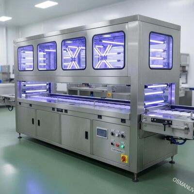 Máy khử trùng UV công nghiệp cho thực phẩm & bao bì – Chiều rộng băng tải & Cấu hình đèn tùy chỉnh