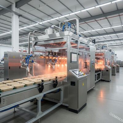 Dây chuyền sản xuất phun tự động hiệu quả cao lớp phủ chống thấm cho hộp đựng thực phẩm bằng bột giấy
