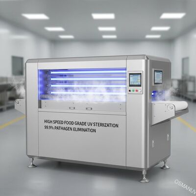 Máy tiệt trùng tia cực tím cao tốc độ cấp độ thực phẩm để loại bỏ 99,9% mầm bệnh