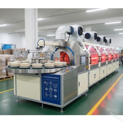 Đường phủ 24 trạm quay để chống thấm nước đúc bột với hệ thống sấy khô hiệu quả cao cho đồ dùng vải và đồ dùng bông
