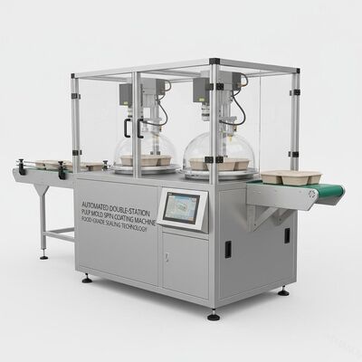 Máy tráng phủ quay tự động hai trạm cho niêm phong cấp thực phẩm của bao bì thân thiện với môi trường