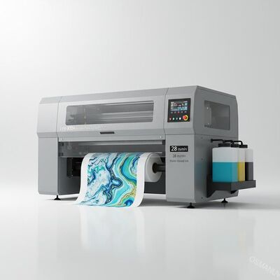 Máy in kỹ thuật số UIN-300A một lượt với đầu in 300mm, mực gốc nước và tốc độ 28m/phút cho thiết kế tùy chỉnh