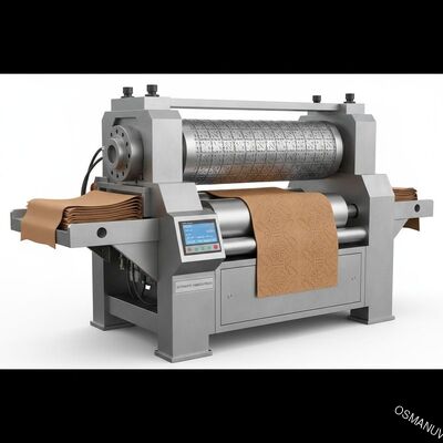 Máy ép dập nổi tự động với mẫu con lăn có thể tùy chỉnh, chiều rộng dập nổi tối đa 600mm và áp suất tuyến tính tối đa 20 kN/m