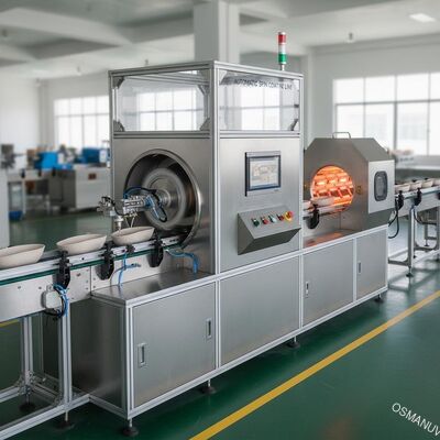 Dòng sơn tự động xoay chính xác cao cho sơn bên trong sản phẩm đúc bột đồng nhất