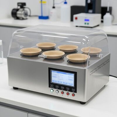 Hệ thống sơn xoay có thể lập trình 6 trạm nhỏ gọn cho R & D và sản xuất đồ ăn bột nhỏ