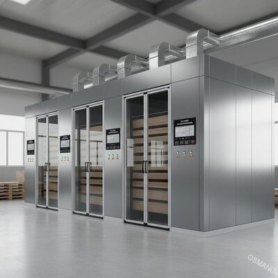 Máy sấy cửa gấp nhiều vùng cho tấm gỗ kỹ thuật