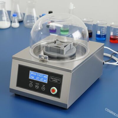 Máy sơn quay đơn trạm cho hộp thức ăn đúc bột R & D - Tốc độ có thể lập trình 100-10,000 RPM với các thiết bị tùy chỉnh cho phát triển công thức