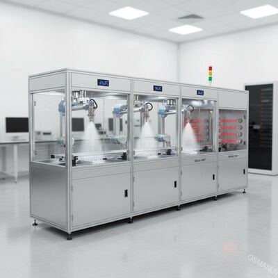 Đường phủ phun siêu âm chính xác với phun đa trạm và kiểm soát nhiệt độ và độ ẩm