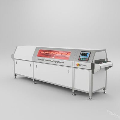 5m / phút Điều khiển BKC Máy sấy hồng ngoại bằng thép không gỉ Máy tính Màu trắng