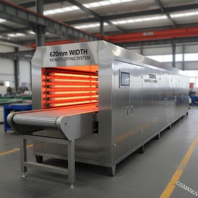 Hệ thống sấy hồng ngoại chiều rộng 620mm, Hầm hồng ngoại 1500kg
