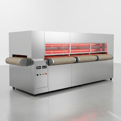Máy sấy hồng ngoại bằng thép không gỉ 50kw 3 tờ / phút