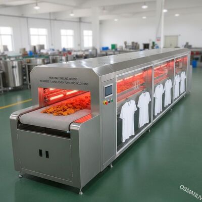 Máy sấy cân bằng hệ thống sưởi Lò sấy đường hầm hồng ngoại cho thực phẩm / quần áo