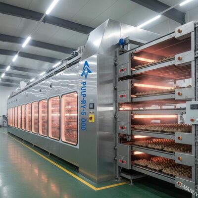 Đường hầm khô hồng ngoại tốc độ cao lò nướng để đúc bột giấy
