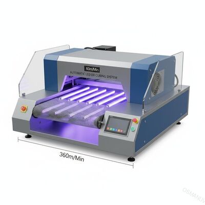 Máy đóng rắn UV tự động 60m / phút Chiều rộng lưới băng tải 360mm