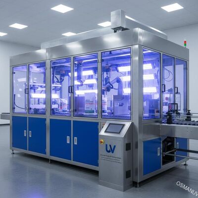 Hệ thống sơn tia cực tím công nghiệp. Chất lượng và hiệu quả không thỏa hiệp cho đồ nội thất, Calcium Carbonate, và bề mặt kim loại.