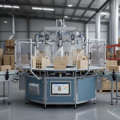 Máy phun tự động bàn xoay tốc độ cao cho hộp bao bì công nghiệp (Vận chuyển rượu & Điện tử) - Dây chuyền sơn tùy chỉnh