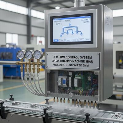 Hệ thống điều khiển PLC / HMI Máy phun sơn áp suất 3bar Tùy chỉnh 3 mm