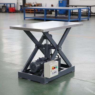 Chiều cao thang máy 2.2KW Loại bàn thang máy thủy lực nhỏ 1800mm