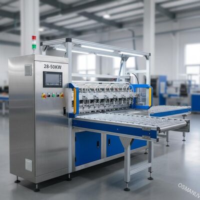 Máy phun sơn Tec Lighting 28 - 50KW với hệ thống băng tải
