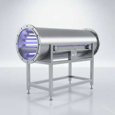 Máy chiếu tia UV dạng sóng ống thép không gỉ Sus 304 1m / phút