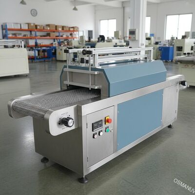 Máy đóng rắn UV có thể điều chỉnh chiều cao 3m / phút Chiều rộng lưới băng tải 480mm
