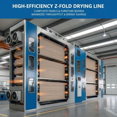 Dây chuyền sấy gấp Z hiệu quả cao cho tấm composite & ván gỗ nội thất - Tối đa hóa sản lượng & Tiết kiệm năng lượng