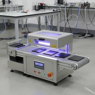 Máy làm sạch tia cực tím nhỏ gọn cho tấm phẳng. R & D và sản xuất hàng loạt nhỏ