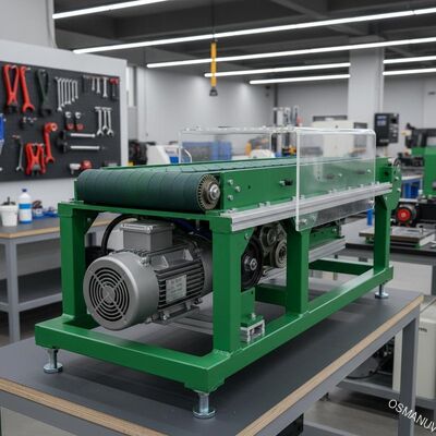 Máy băng tải xanh đồng bộ 220V 50HZ Cnc 0.75KW