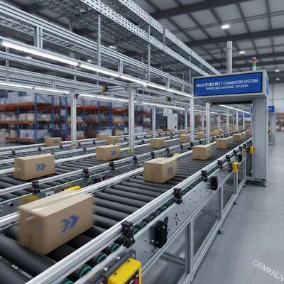 Hệ thống vận chuyển dây chuyền tốc độ cao để chuyển vật liệu nhanh chóng và hợp lý