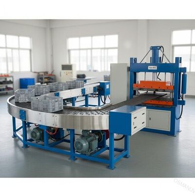 Máy băng tải quay 10m / phút 180Degree / Máy lưu hóa băng tải