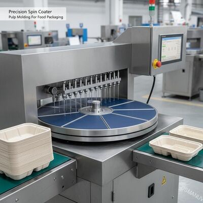 Đơn giản Spin Coater Pulp Molding cho bao bì thực phẩm lớp phủ chống rò rỉ dựa trên nước