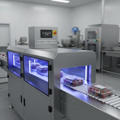 Thiết bị khử trùng đường hầm UV-C cường độ cao cho bao bì thực phẩm trong suốt