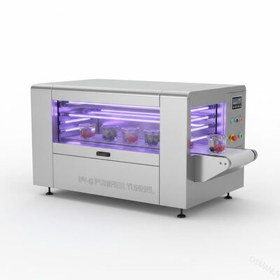 Thiết bị khử trùng đường hầm UV-C cường độ cao cho bao bì thực phẩm trong suốt