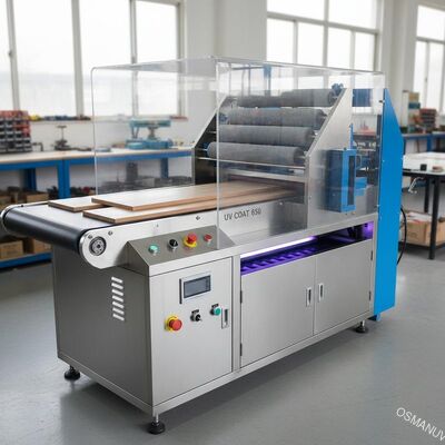 Máy sơn Uv băng tải con lăn tại chỗ cho gỗ Chiều rộng 650mm