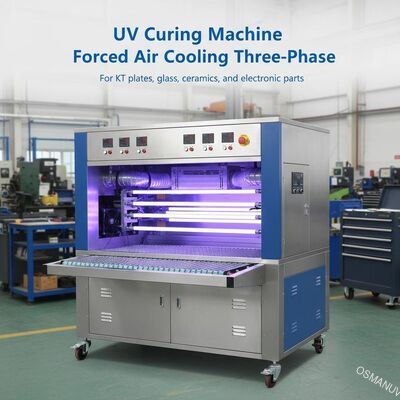 Máy đóng rắn UV Công ty ba pha làm mát không khí cưỡng bức cho tấm KT hoặc thủy tinh hoặc gốm sứ hoặc các bộ phận điện tử