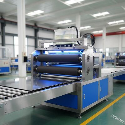 20 phút / phút sơn Uv Máy sơn lăn 20cm Tấm thép
