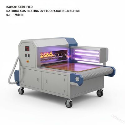 Máy sơn phủ sàn UV được chứng nhận ISO9001 0,1 - 1m / phút