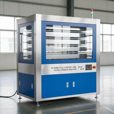Máy lưu trữ tấm 10 tấm Uv Coating Line 50HZ Tốc độ 2m / phút