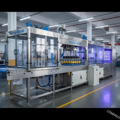 Băng tải PVC Uv Con lăn Coater / Máy phun sơn