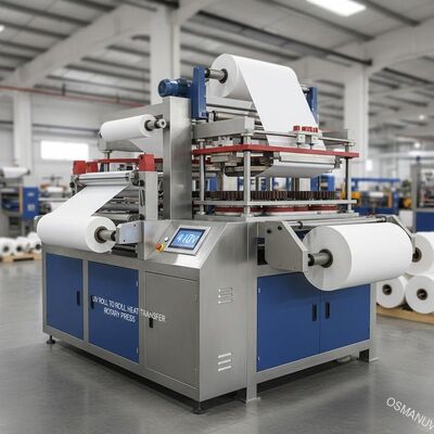 Máy truyền nhiệt cuộn để cuộn UV, Máy ép nhiệt quay 410V