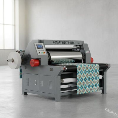 Máy truyền nhiệt quay 3m / phút 380V / Máy ép nhiệt quay