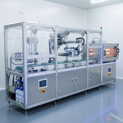 Đường phủ phun siêu âm chính xác với phun đa trạm và kiểm soát nhiệt độ và độ ẩm