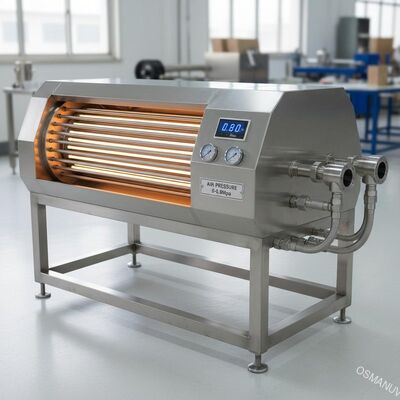 Máy sấy hồng ngoại ngang với thép không gỉ xây dựng áp suất không khí 0-0.8Mpa